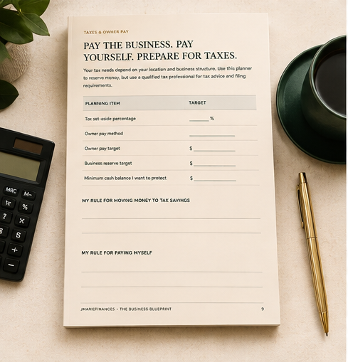 Business Blueprint monthly planning and quarterly review preview
