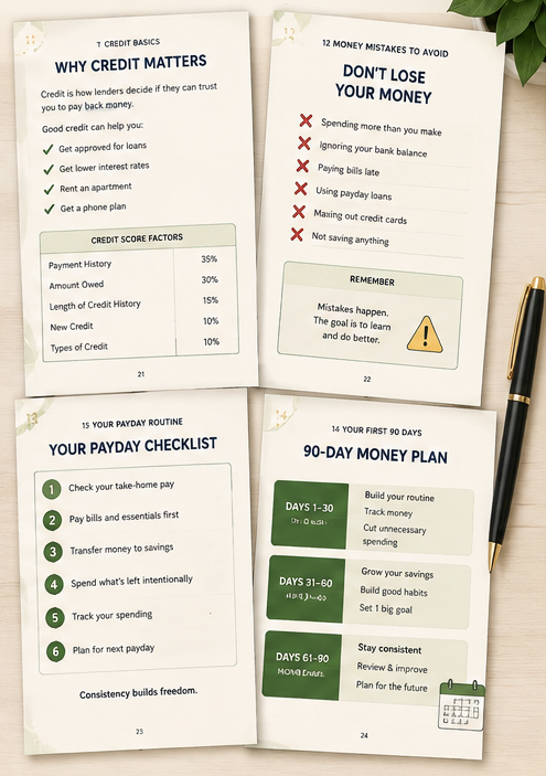 The First Paycheck Playbook credit and money habits preview