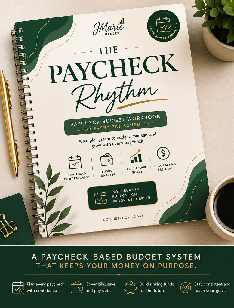 Paycheck Rhythm paycheck planning workbook preview