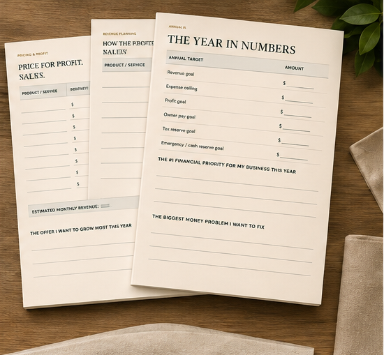 Business Blueprint workbook interior preview